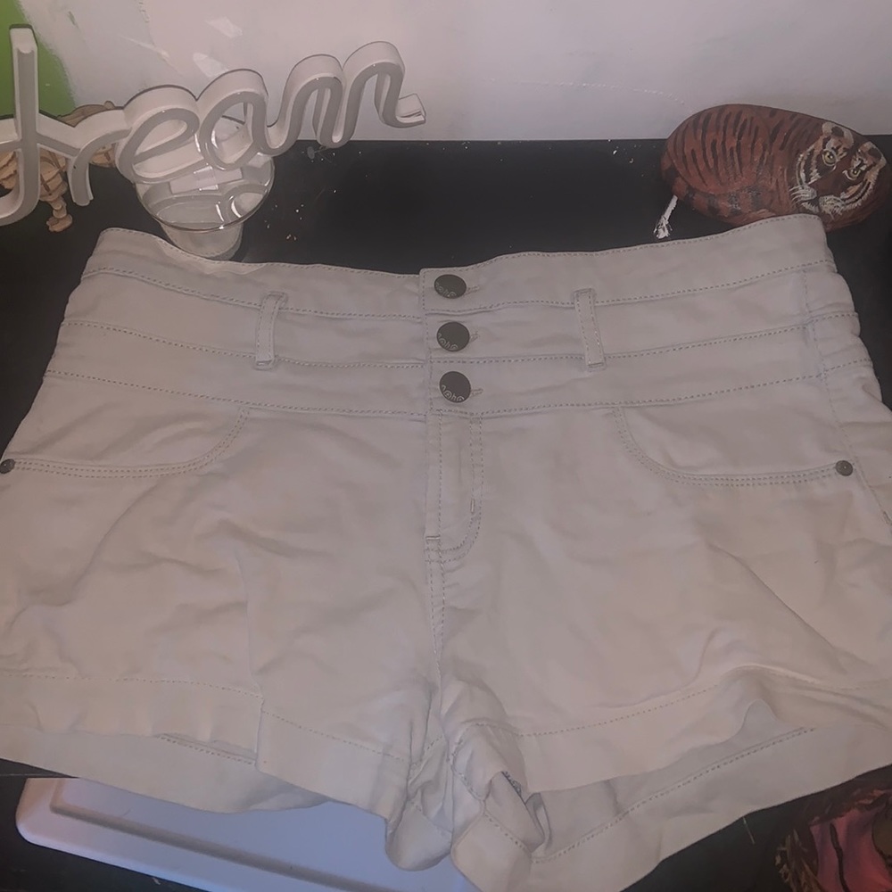 Juniors high waisted shorts